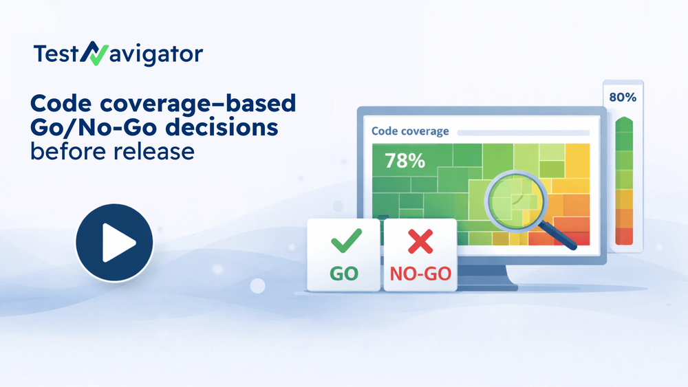 Go/No-Go decisions before release based on code coverage